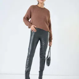 Honey By Pantaloons Brown Loose Fit Sweater image 5