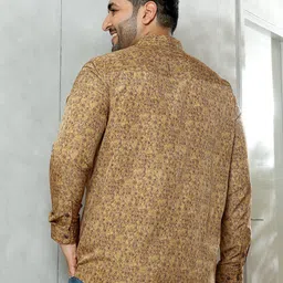 Instafab Plus Comfort Spread Collar Long Sleeves Relaxed Fit Shirt image 4