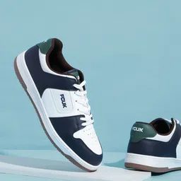 FCUK Men Perforated Colourblocked Sneakers-image-80