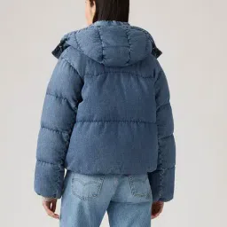 Levi's Blue Cotton Regular Fit Quilted Jacket image 2