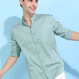 HIGHLANDER Men Blue Slim Fit Casual Shirt-picture-47