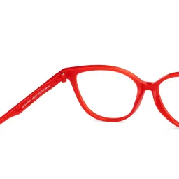 Lenskart Blu Red Cat Eye Computer Glasses - LB E14452 image 3