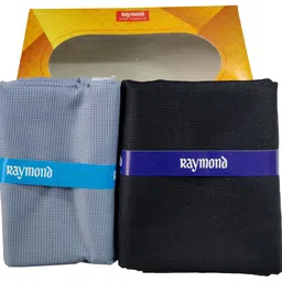 raymond Fabrics Men's Cotton Shirt and Trouser Unstitched Fabric Set - Gift Pack (Multicolour_Free Size) 010 image 2