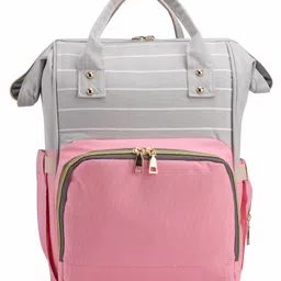 fab n funky Multifunctional Waterproof Diaper Backpack - Pink-picture-21