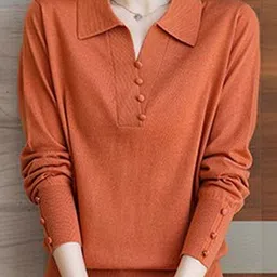StyleCast Shirt Collar Full Sleeve Button Cuffs Pullover-image-33