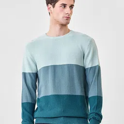Snitch Men Colourblocked Pullover image 1