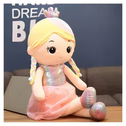 Besties Super Soft Rainbow Plush Doll Multicolor- Height 55 cm image 3