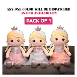 Besties Super Soft Rainbow Plush Doll Multicolor- Height 55 cm image 4