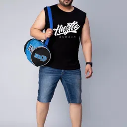 Toodle Plus Men Plus Size Printed Sleeveless Vest T-Shirt image 2