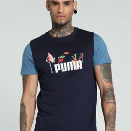 Puma Ess Printed Pure Cotton Slim Fit Short Sleeve T-Shirt-image-33