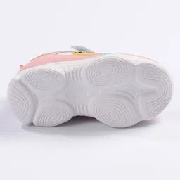 Cute Walk by Babyhug Velcro Closure Sneakers - White Pink & Blue image 5