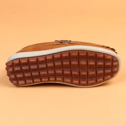 Cute Walk by Babyhug Slip On Solid Loafers - Brown image 5