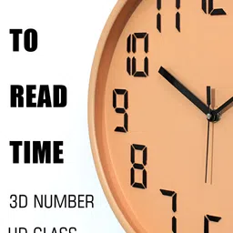 RANDOM Pink Printed Contemporary Wall Clock image 5