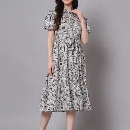 The Dry State Off-White Cotton A-Line Dress-picture-16