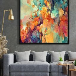 999Store Printed Multicolor Canvas Wall Art-picture-23