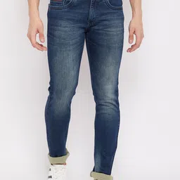 Duke Men Blue Slim Fit Light Fade Stretchable Jeans-picture-36