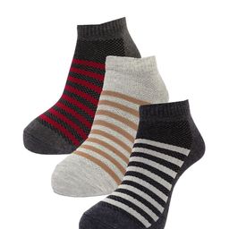 Dollar Socks Men Pack of 3 Assorted Ankle Length Socks-picture-48