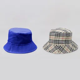 TIPY TIPY TAP Checked Cotton Reversible Bucket Hat-picture-21