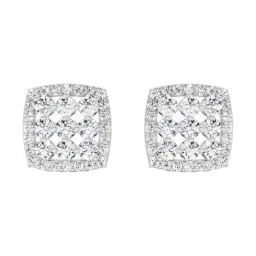 Sparkles Lab Grown Diamond 14k (585) White Gold Earrings for Women-picture-36