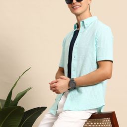 Mast & Harbour Men Smart Textured Casual Shirt-picture-6