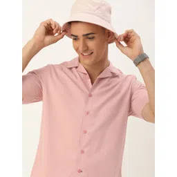 Harvard Men Classic Slim Fit Cuban Collar Pure Cotton Casual Shirt-picture-34