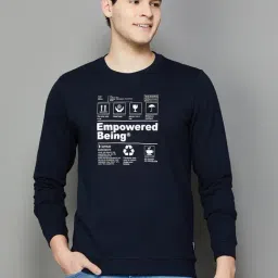Fame Forever by Lifestyle Navy Regular Fit Printed Sweatshirt-picture-13