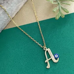 Digital Dress Room Gold-Plated Alphabet A Pendent-picture-34