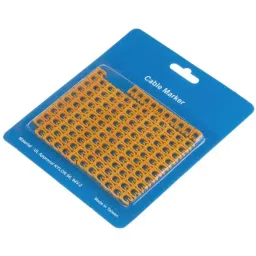 RS PRO Clip On Cable Markers Black on Yellow, 8121234 (Bag of 130 Pcs)-picture-19