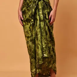 Blissence Tie & Dye Printed Pure Cotton Ankle Length Cover Up Sarong image 3