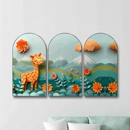Myntra Elegant Homes Multicoloured Set of 3 Piece MDF Wall Fashion-picture-39