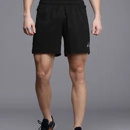 ASICS Men Black Solid 7IN Woven Running Sports Shorts-image-26