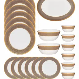 Cello White Opalware Dinner Set - Set of 27 image 2