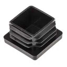 RS PRO Black Square Tube Plug, 25.4 mm Model No 5260667 (1 Bag of 100) image 3