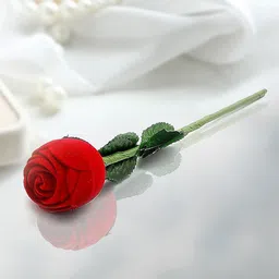Peora Silver-Plated Cubic Zirconia Studded Heart Shaped Studs With Rose Jewellery Box image 2