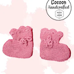 COCOON ORGANICS Handcrafted Soft And Warm Winter Socks - Pink-picture-34