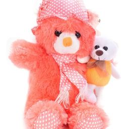 Tickles Teddy Bear with Kid Soft Stuffed Plush Toy for Kids Boys & Girls Birthday Gift (Size: Length 45 cm Color: Orange)-picture-40