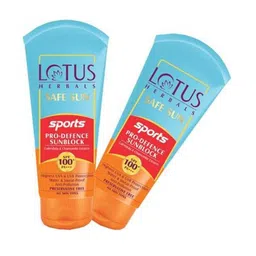 Lotus Herbals Safe Sun Sports Pro-Defence Sunblock SPF 100 PA+++ 40g Each-image-64
