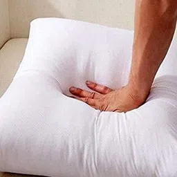 SWAURSAHA White Solid Microfiber Cushion image 2
