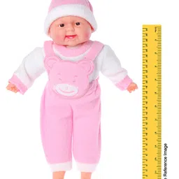 ToyMark Happy Baby Doll Pink- Height 38 cm image 3