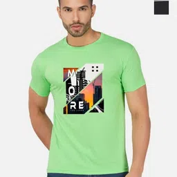 GLOBAL NOMAD Men 2 Printed Bio Finish Applique T-shirt-picture-31