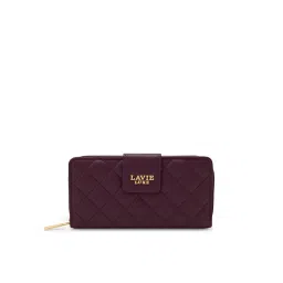 Lavie Luxe Women Diamond25 Bifold Zip Wallet -Purple (L) image 1