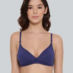 Lyra Blue Cotton Everyday Bra-image-24