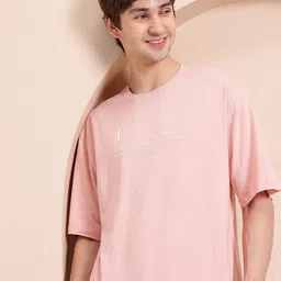 Mast & Harbour Typography Printed Pure Cotton T-shirt-picture-16