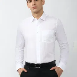 Van Heusen White Slim Fit Cotton Shirt-image-31