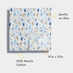 Orange Sugar Set Of 3 Printed Muslin Swaddle image 2