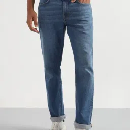 Lee Blue Cotton Regular Fit Jeans-image-19