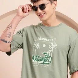 Mast & Harbour Printed Tropical Pure Cotton T-shirt-picture-29