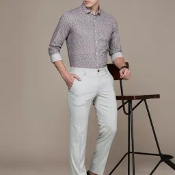 Simon Carter London Grey Slim Fit Trousers image 5