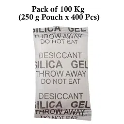 Ecofresh 250 g Silica Gel Beads in Paper Pouch White Color Desiccant for Absorbing Moisture (Pack of 400 Pcs) image 2