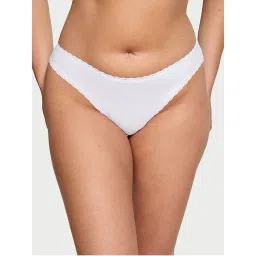Victoria's Secret The Lacie Lace-Trim Cotton Bikini Panty White-image-51